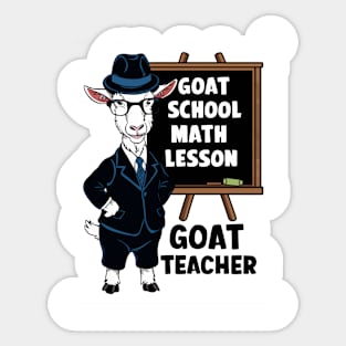 Goat Teacher Sticker